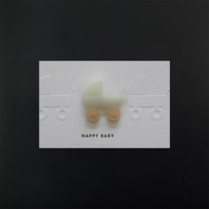 PRAM BROOCH milk and peach