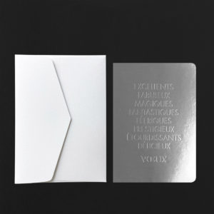 Folded Card EXCELLENTS FABULEUX... VOEUX