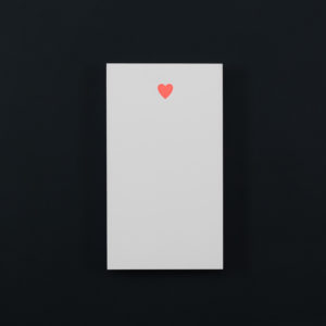 MINI BLOC NOTE COEUR