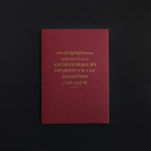 A5+ SOFT COVER NOTEBOOK Alphabet bordeaux