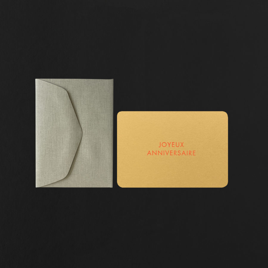 MINI CARD + ENVELOPE JOYEUX ANNIVERSAIRE