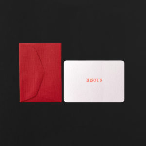 MINI CARD + ENVELOPE BISOUS