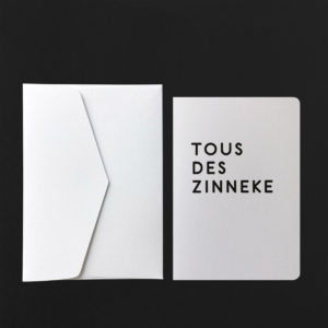 Folded Card TOUS DES ZINNEKE