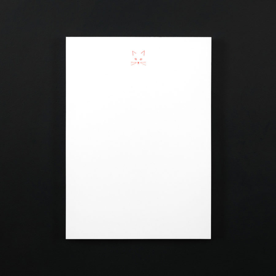 A5 NOTEPAD letter paper CAT