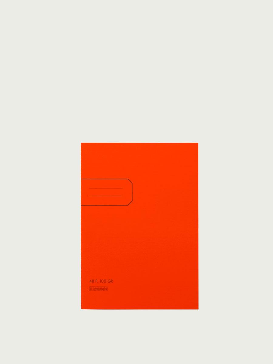 cahier orange fluo a5