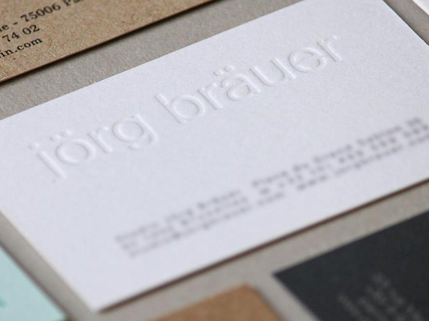 letterpress embouti