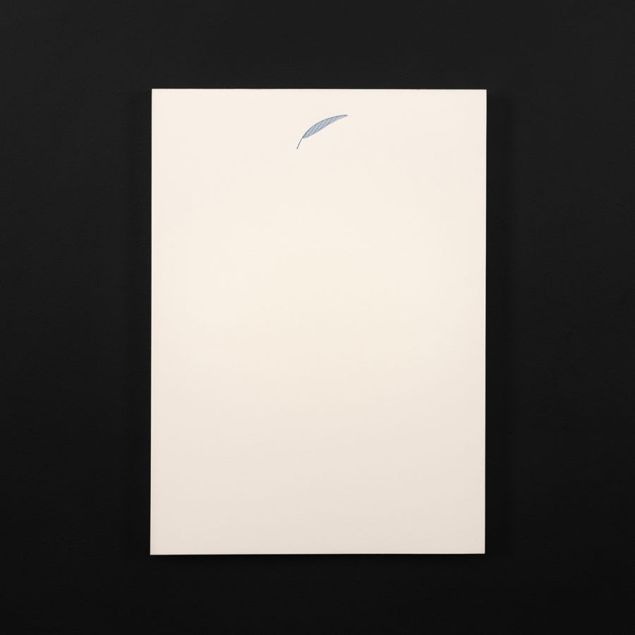 A5 NOTEPAD Letter paper BLUE PALM