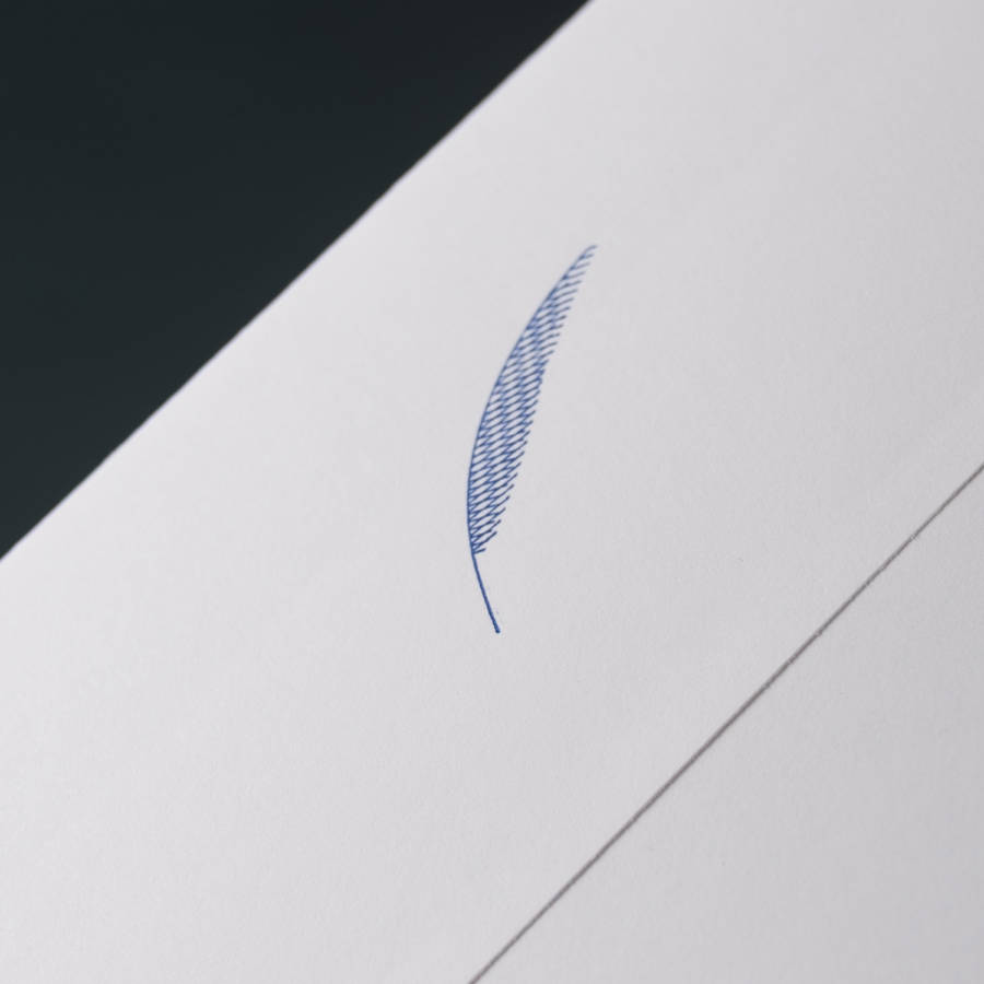 Paquet de 10 ENVELOPPES US PALME BLEU