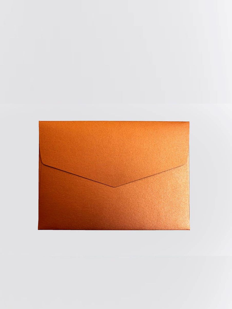 Paquet de 5 ENVELOPPES C6 - couleur CUIVRE