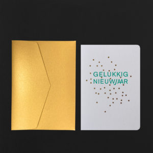 Folded Card GELUKKIG NIEUWJAAR stars