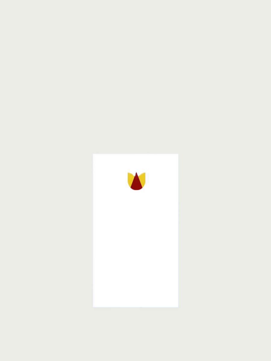 mini bloc note motif tulipe