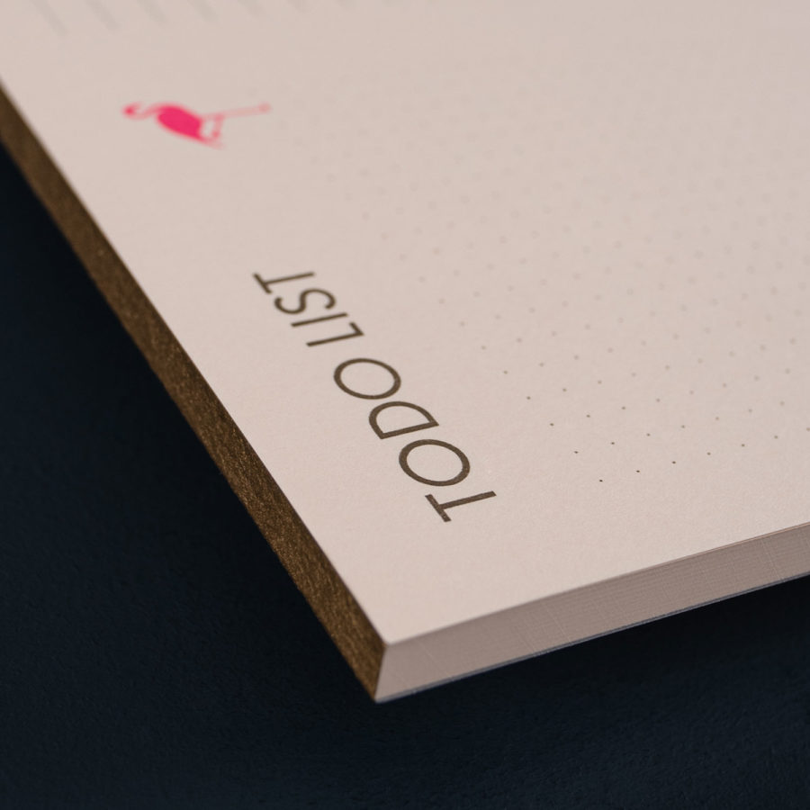 NOTEPAD TO DO LIST A5 FLAMINGO ivory