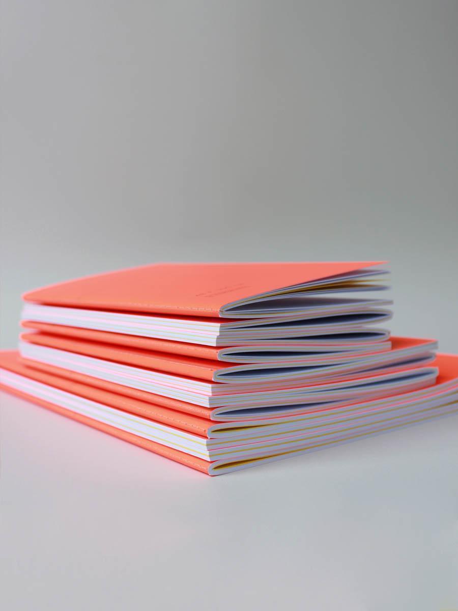 Fluo orange notebooks