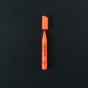 ORANGE FLUORESCENT HIGHLIGHTER