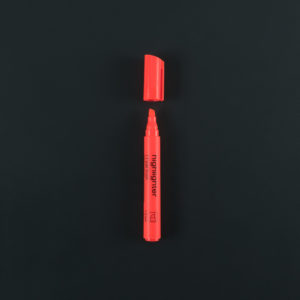 RED FLUORESCENT HIGHLIGHTER