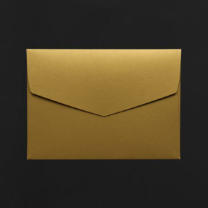 Pack of 3 C5 ENVELOPES - gold colour