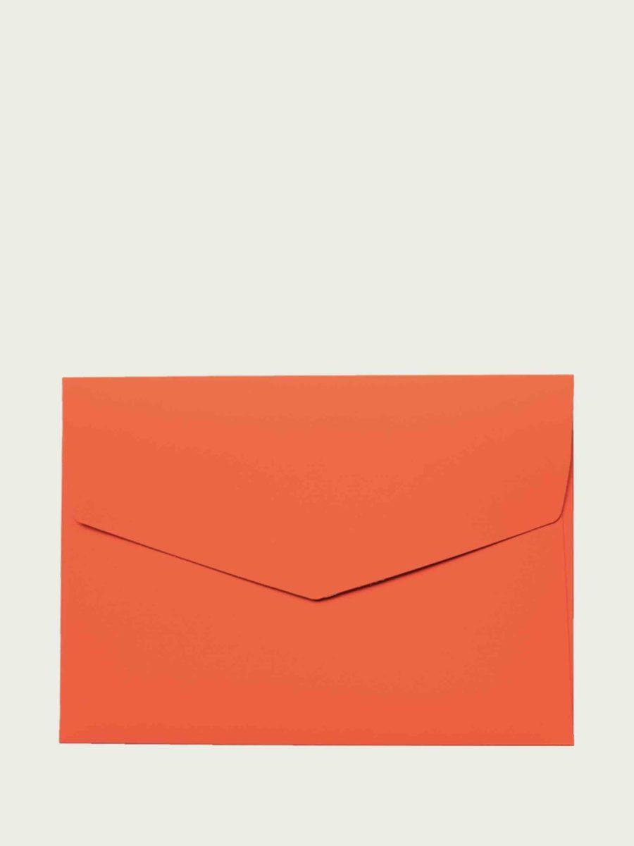 enveloppe épaisse très jolie format C5 et couleur orange fluo