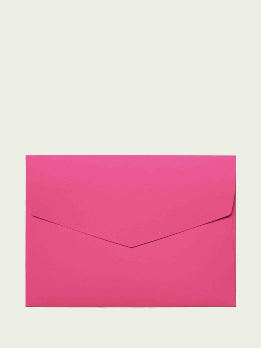 enveloppe C5 cartonnée de couleur rose fluo