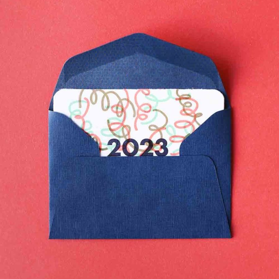 mini carte de vœux 2023