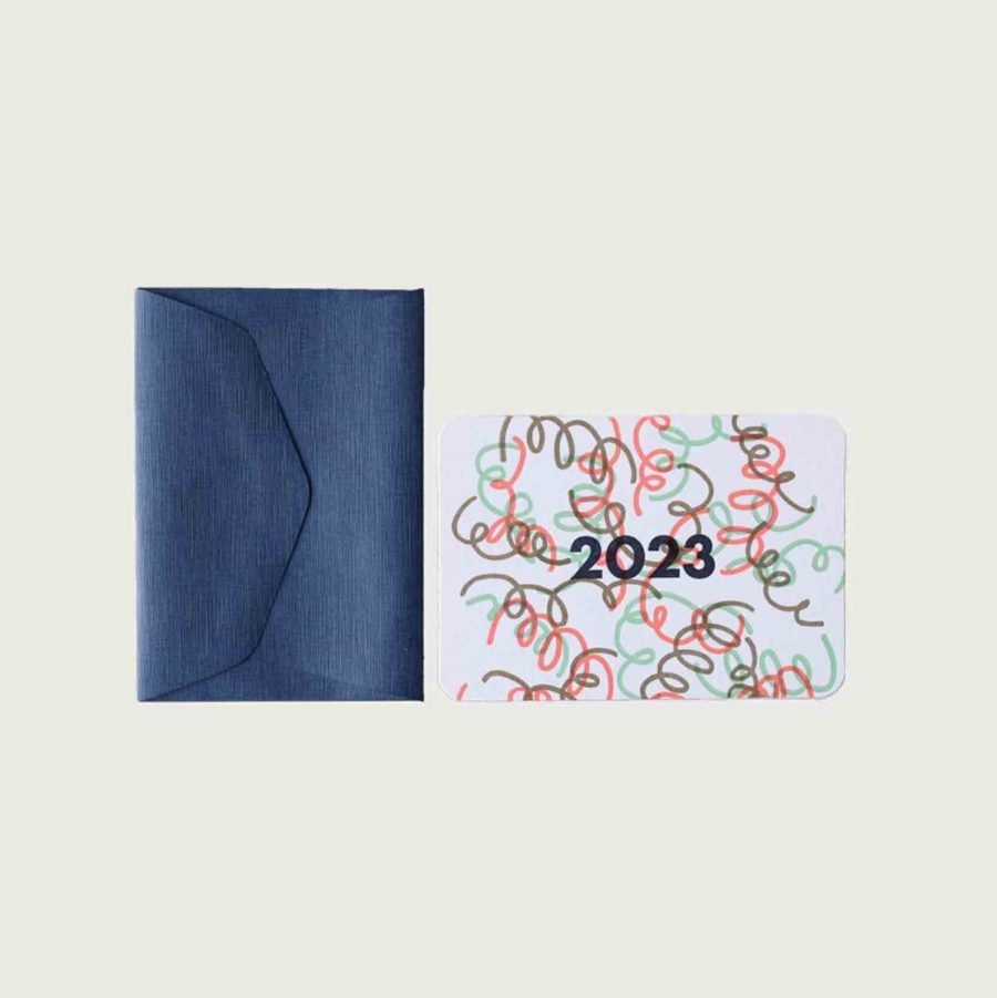 mini carte pour la nouvelle année 2023