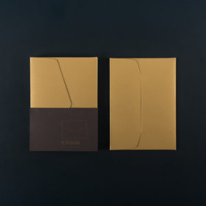 Paquet de 5 ENVELOPPES C6 - Gold