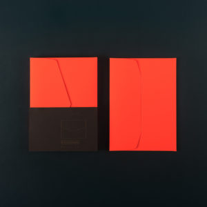 Paquet de 5 ENVELOPPES C6 - Orange fluo