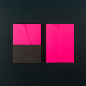 Paquet de 5 ENVELOPPES C6 - Rose fluo