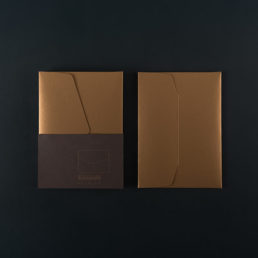 Paquet de 5 ENVELOPPES C6 - Bronze