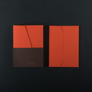 Paquet de 5 ENVELOPPES C6 - Mandarine