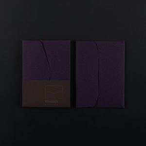 Paquet de 5 ENVELOPPES C6 - Prune