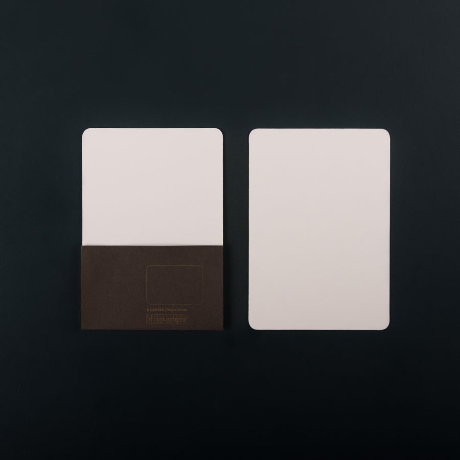 Pack of 5 CARDS - Natural white