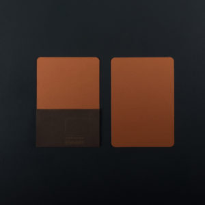 Paquet de 5 CARTES A6 - Cuivre