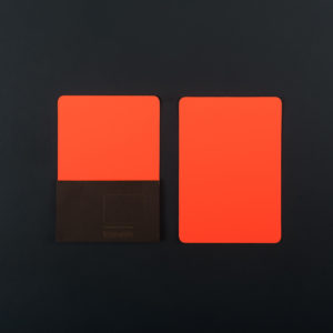 Paquet de 5 CARTES A6 - Orange fluo