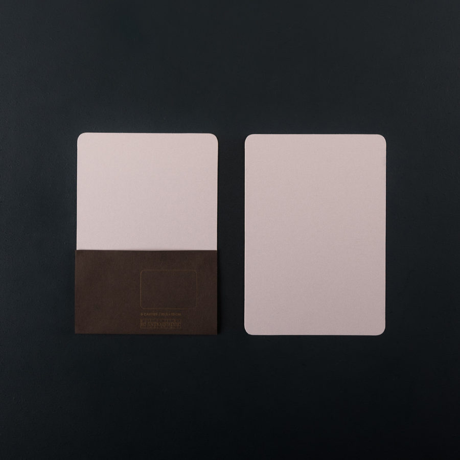 Paquet de 5 CARTES A6 - Champagne