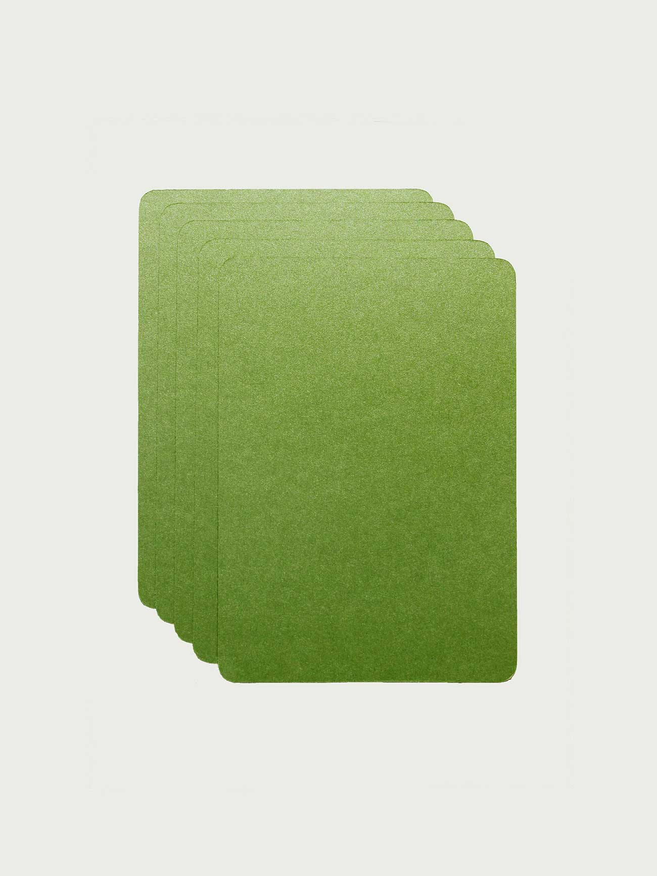 Paquet de 5 CARTES A6 - couleur herbe