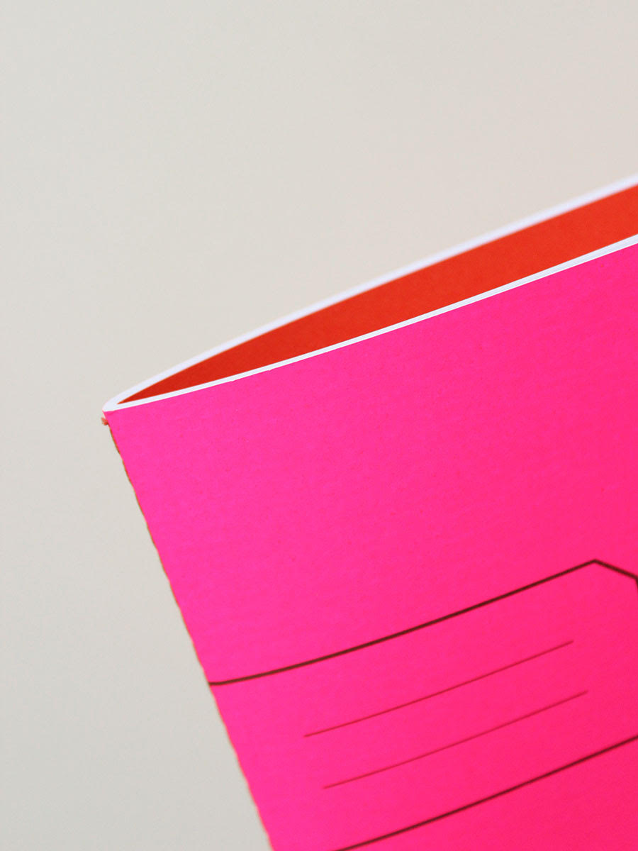 CAHIER SOUPLE A5 ROSE FLUO