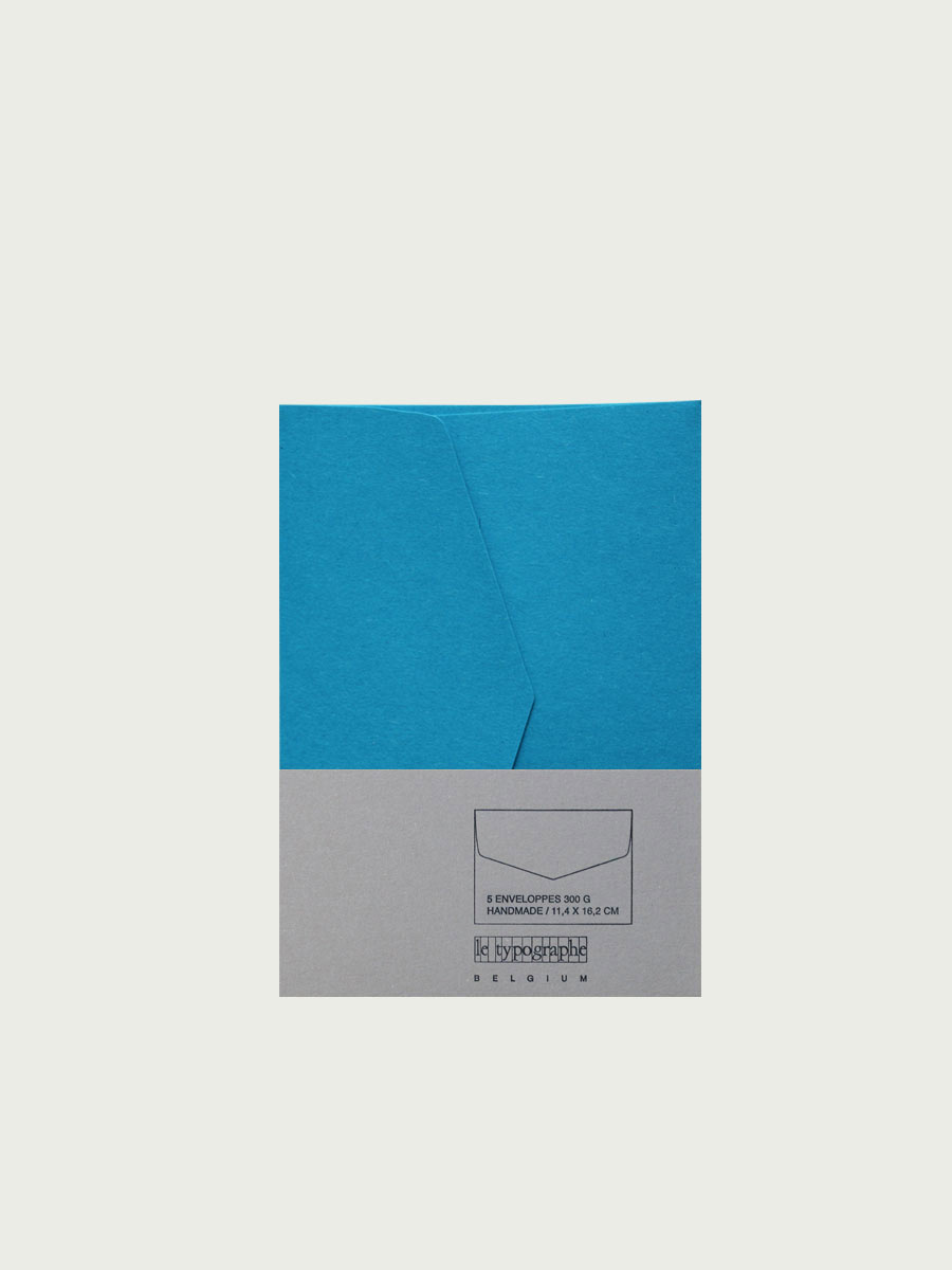 très joli paquet de 5 enveloppes bleu