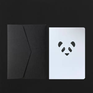 jolie carte postale panda