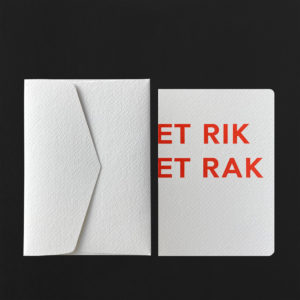 Carte postale ET RIK ET RAK + enveloppe neige