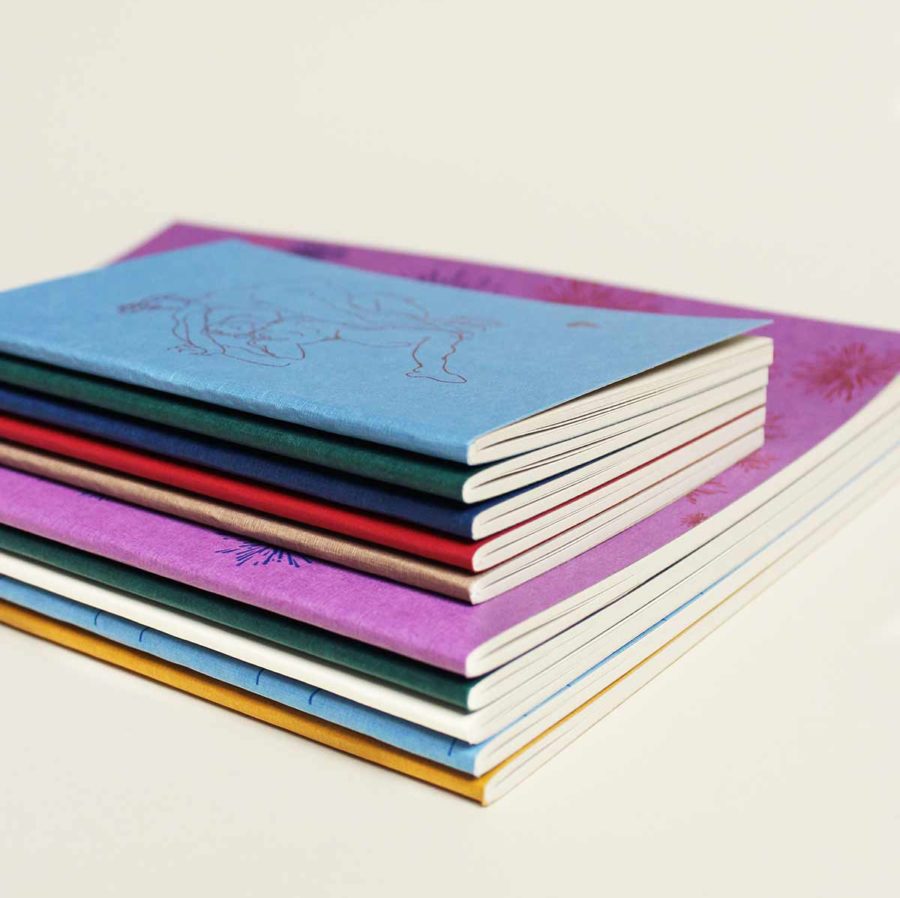 soft cover notebooks with hidden stitching