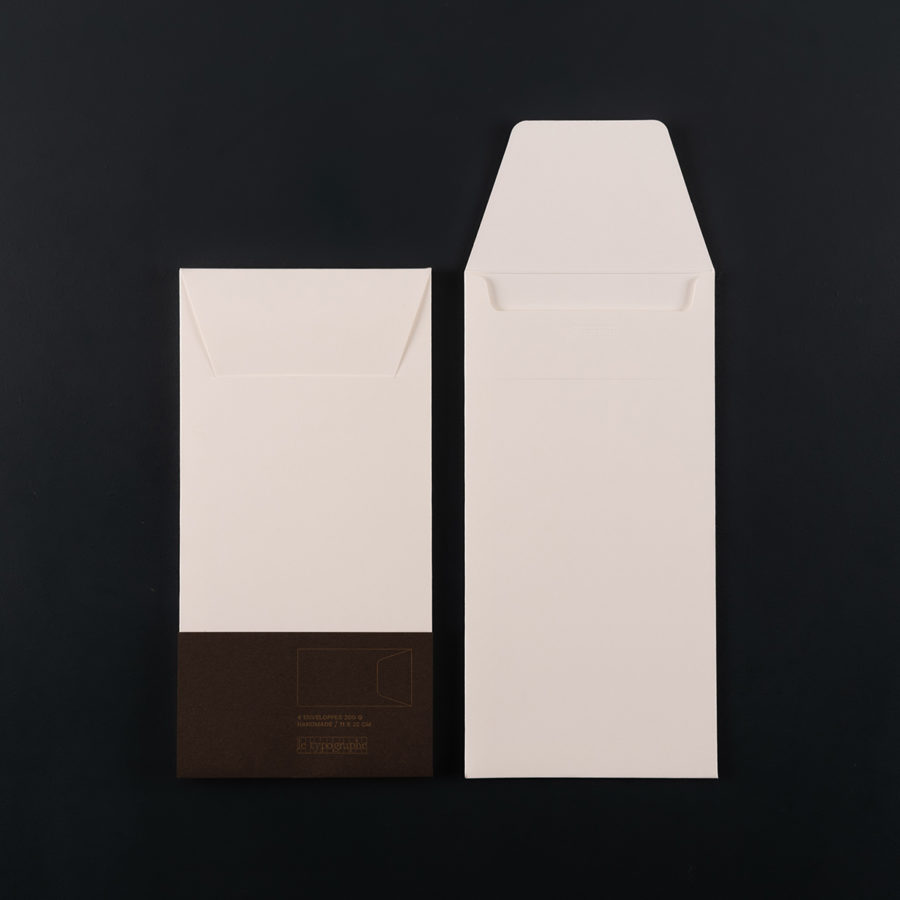 Pack of 4 DL ENVELOPE (11x22 cm) - natural white colour