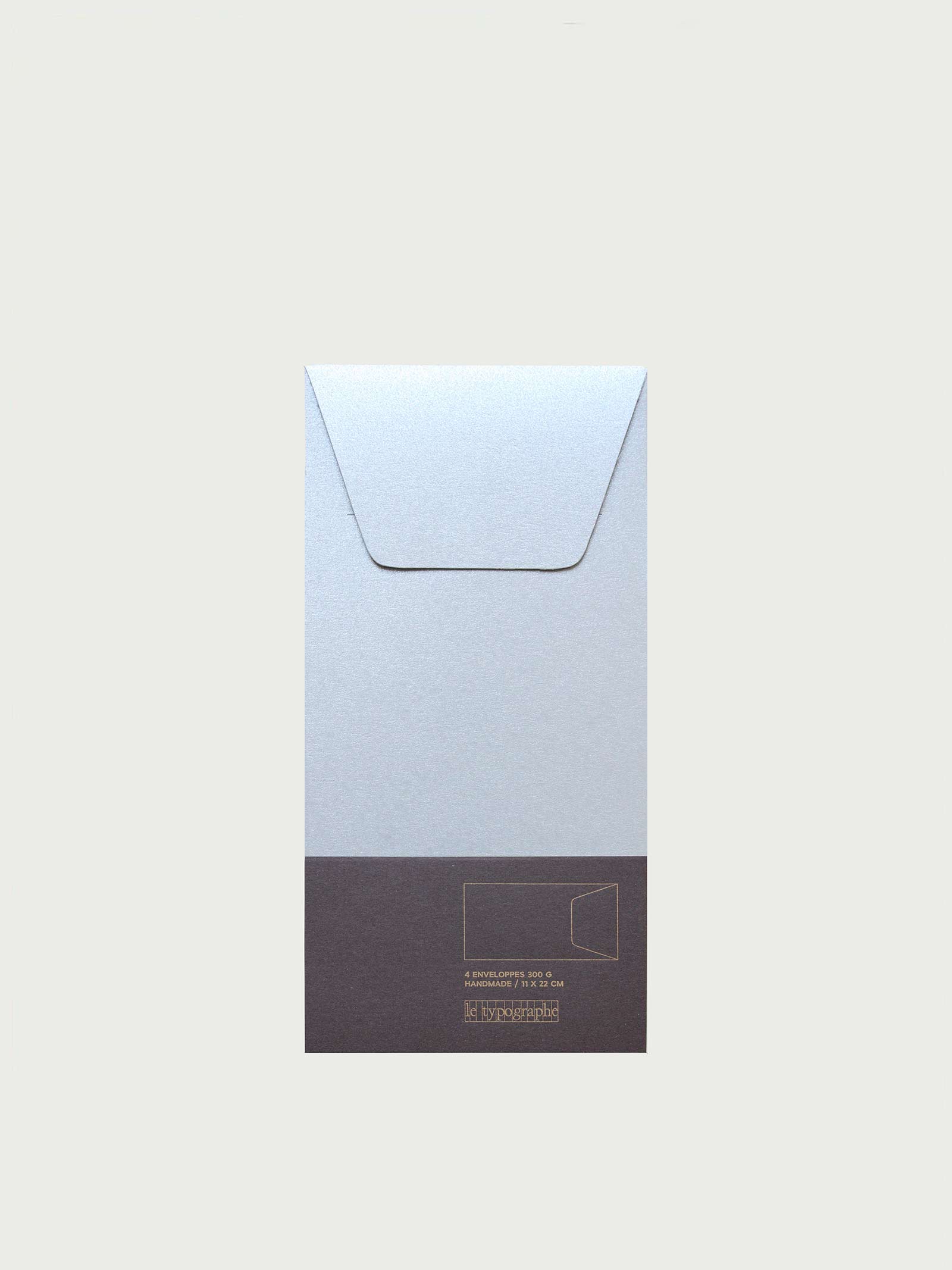 PAQUET DE 4 ENVELOPPES 11×22 cm US – couleur pole, le typographe, Qualité  typo