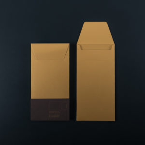 Pack of 4 DL ENVELOPE (11×22 CM) – gold colour