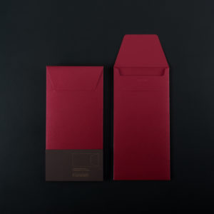 Pack of 4 DL ENVELOPE (11×22 CM) – garnet colour