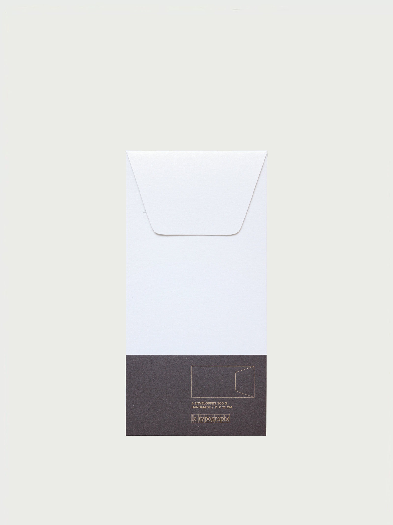 PAQUET DE 4 ENVELOPPES 11×22 cm US – couleur pole, le typographe, Qualité  typo