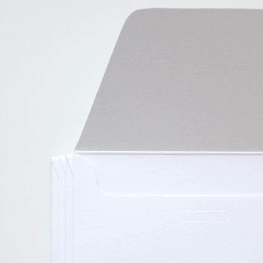 Paquet de 4 ENVELOPPES 11x22 cm US – couleur champagne