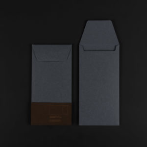 Paquet de 4 ENVELOPPES 11x22 cm US – couleur baleine