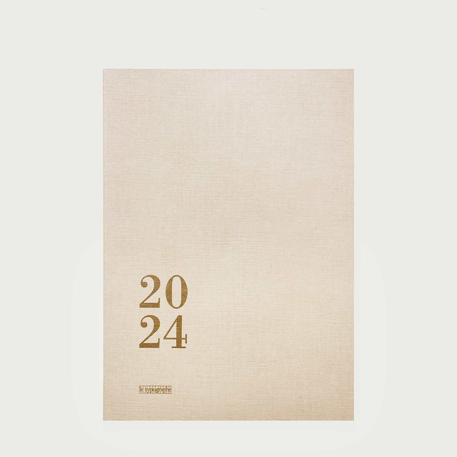 AGENDA HEBDOMADAIRE 2024 A5+ souple – couleur nature, le typographe, Qualité typo