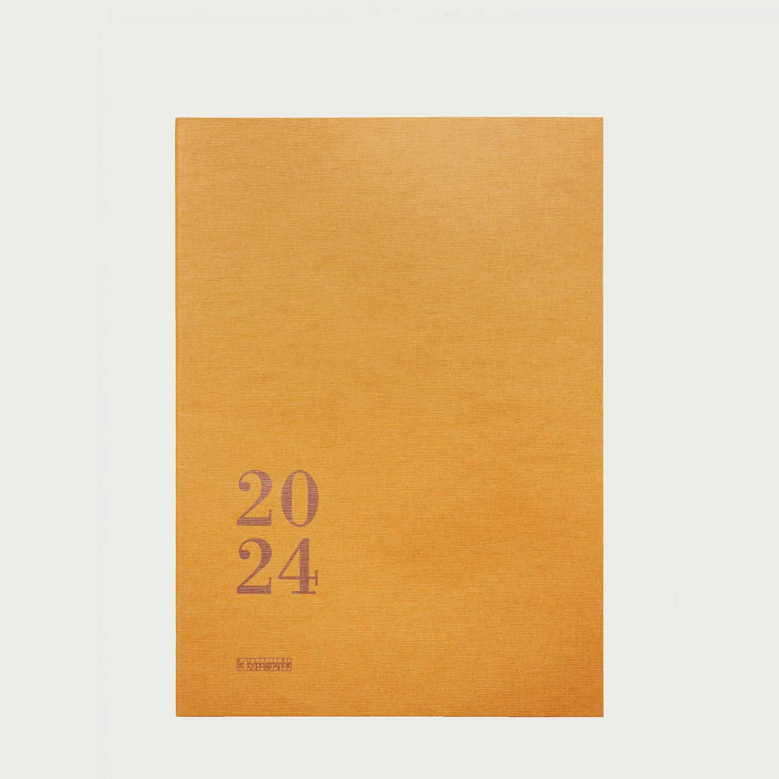 AGENDA MENSUEL 2024 A5+ souple – couleur moutarde