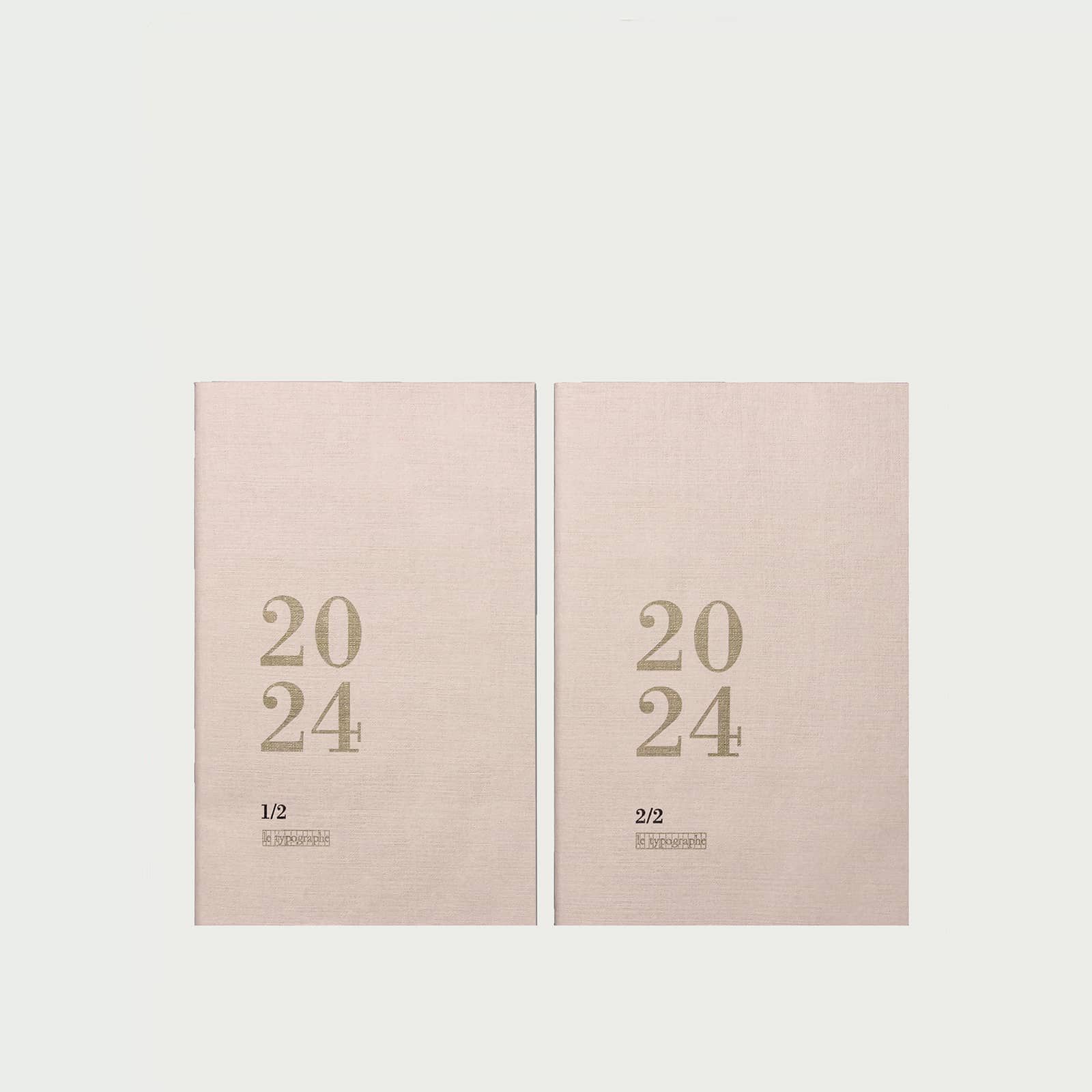 AGENDA HEBDOMADAIRE 2024 A6 souple – couleur nature, le typographe, Qualité typo